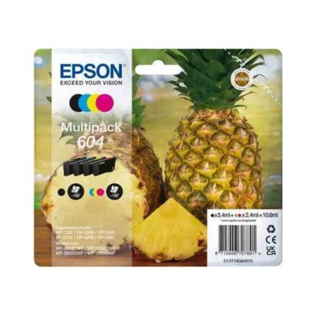 Cartuccia Originale T604 (C13T10G64010) Multipack 4 Colori