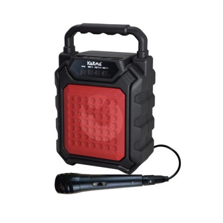 Cassa Audio Diffusore Amplificato Ricaricabile + Microfono (Hps 44R) Rosso