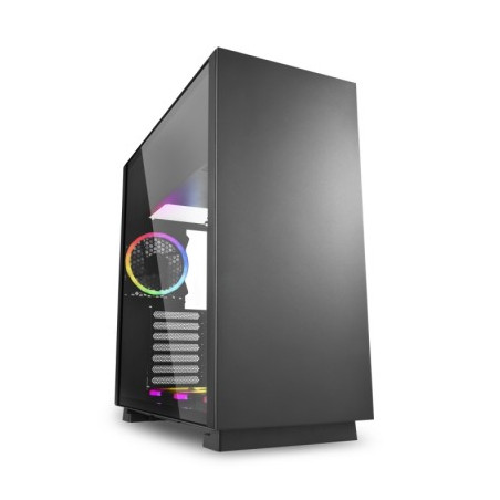 Case Gaming Pure Steel Black Rgb Atx Vetro Temperato - Nero - No Alimentatore