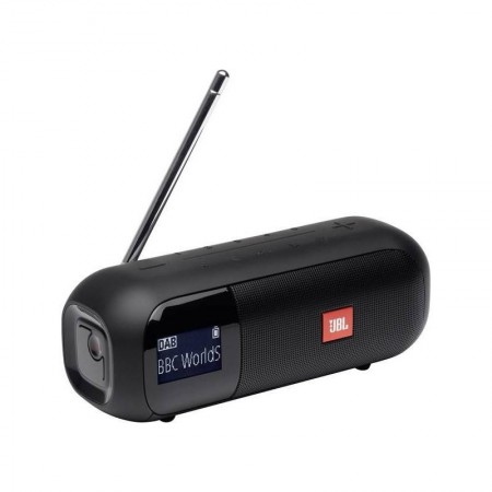 Cassa Speaker Tuner 2 Black Altoparlante Portatile Bluetooth Con Radio Digitale (Jbltuner2Blk)