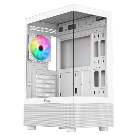 Case Gaming Tower Showbui 33W - No Alimentatore - Argb Fan - Bianco (Itgcasb33W)