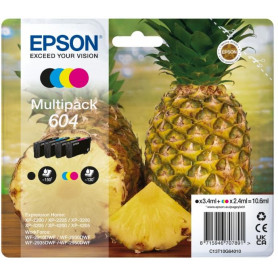 CARTUCCE ORIGINALE EPSON 604 MULTIPACK NERO E COLORI ANANAS 