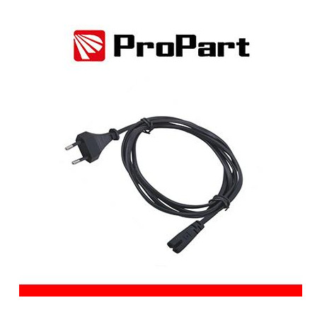 Cavo di alimentazione bipolare H05W-F 2G0.75mm*2m spina 10A