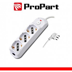 Multipresa 3pos bipasso/schuko + interrutt nuovo modello spina 16A