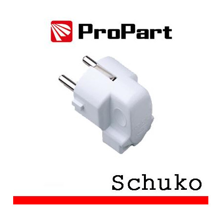 Spina schuko 90° polybag