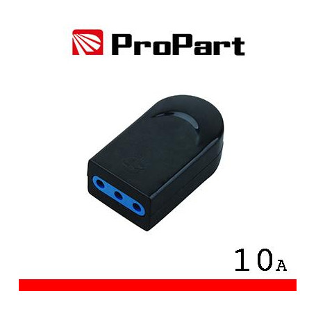 Presa 10A 2P+T nera polybag
