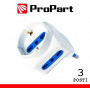 Adattatore 3pos bipasso/schuko spina16A salvaspazio