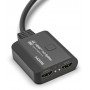 Splitter HDMI 1x2, 18G HDCP2.3, 4K@60Hz, Downscaler On-Off