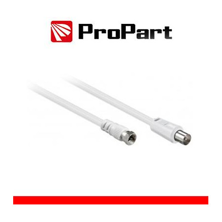 Cavo antenna TV IEC 1.5M SP - SP F Bianco