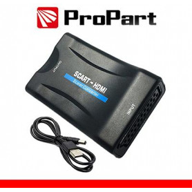 Adattatore/ Convertitore Scart - HDMI Nero 720P/1080P FullHD