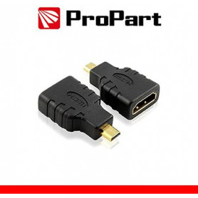 Adattatore Spina HDMI Micro(tipo D)-Presa HDMI (19PIN) dorat