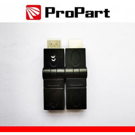 Adatt. Spina HDMI (19PIN) - Presa HDMI(19PIN) rotante dorato