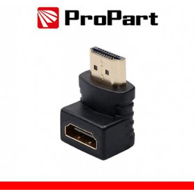 Adattatore Spina HDMI (19PIN) – Presa HDMI (19PIN) 90° dorat