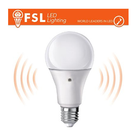 Lampada Goccia - 9W 3000K E27 Sensore Crepuscolare 2 LATI