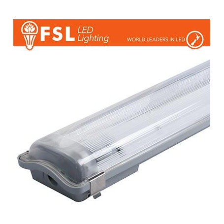 Plafo Stagna Porta tubo T8 IP65: 2 tubo 150cm