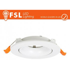 Ghiera orientabile TONDA - Alluminio verniciato a polvere, foro 90mm BIANCA