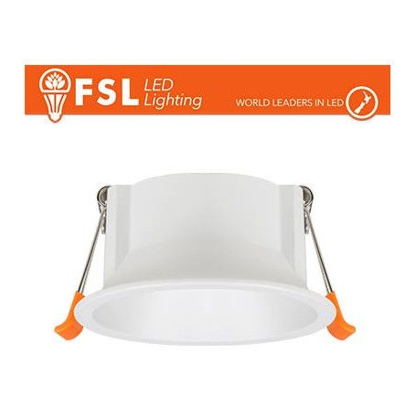 Ghiera fissa TONDA - Alluminio verniciato a polvere, foro 75mm BIANCA