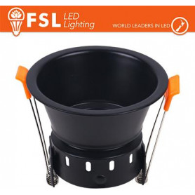 Ghiera fissa TONDA - Alluminio verniciato a polvere, foro 75mm BIANCA