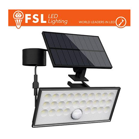 Faro da esterno solare con sensore di movimento 60W (6 led)