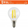 Lampada Filamento Sfera - 4W 2700K E14 400LM