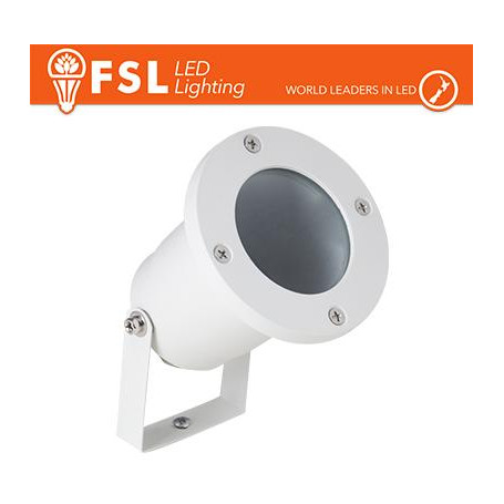 Faretto giardino orientabile picchetto ip65 gu10 Bianco