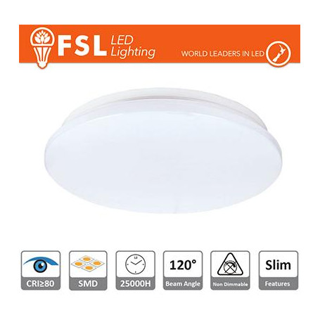 Plafoniera LED 25W 4000K 120° 38x5,5cm CRI80