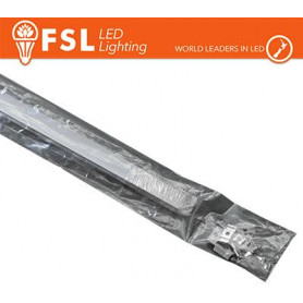 KIT PROFILO ALLUMINIO 6063 - U 2m SILVER - cover opale 2000*9.5*19.5
