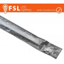 KIT PROFILO ALLUMINIO 6063 - U 2m SILVER - cover opale 2000*9.5*19.5