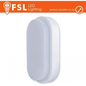 Plafoniera LED OVALE BIANCA 15W 4000K 55*100*200 IP54 