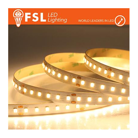 Striscia LED 5m IP20 2835 24V - 12W/m 120led/m 3000K
