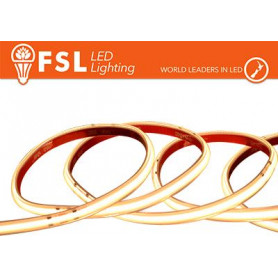 Striscia LED COB 5metri - IP65 3000K 24V 15W/m 1450lm/m CRI90