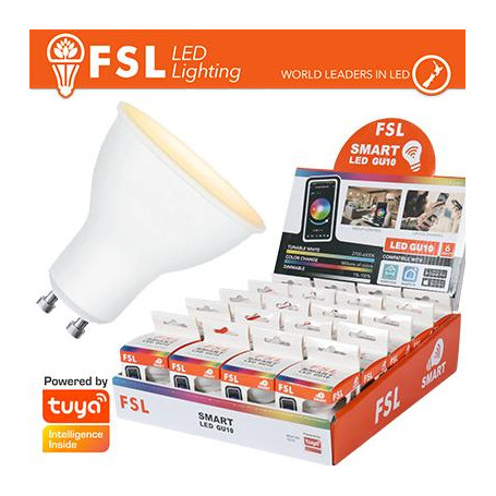Lampada GU10 SMART BEACON TECH 6w 3WHITE Dim + EXPO