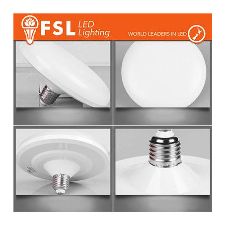Lampada UFO - 16W 6500K 1300LM 150x88mm CRI80 E27