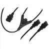 Cavo Alimentazione Sdoppiatore 1M Vde E Iec - 2F Vde Iec - 1.8 Mt. (Lkiecx2)