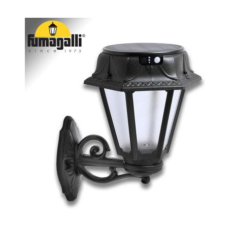 BISSO/ROSETTA NERO SATIN SOLAR LED Ø150 PIR CCT SET