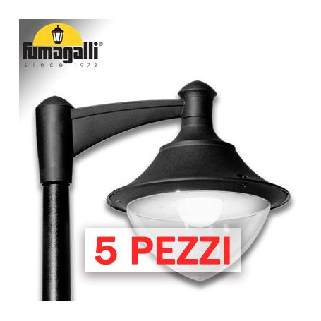 5x VIVI 400 NERO TRASP POWER LED E27 30W CCT SET
