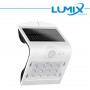 Lampada da parete LED solare senza fili con Sensori 220lm BIANCO