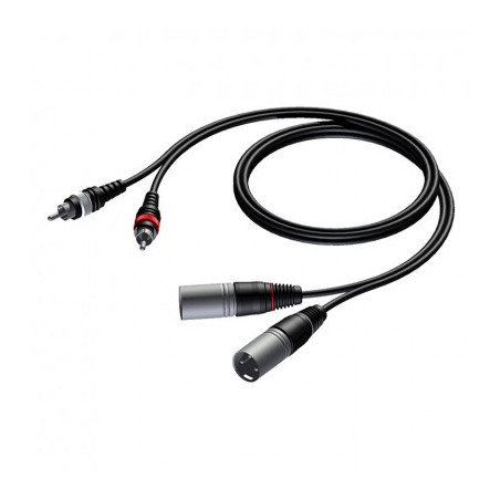 Cavo Audio 2X Xlr M / 2X Rca M (Cab 701-3) 3Mt