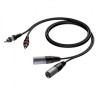 Cavo Audio 2X Xlr M / 2X Rca M (Cab 701-3) 3Mt