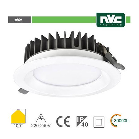 Downlight LED IP40 20W 5700K 1800LM 100º FORO:150mm