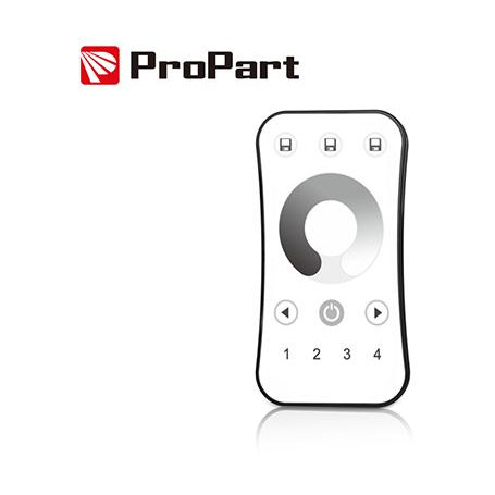 Telecomando RF 1 Canale - 4 Zone, Bianco, con Touch Wheel