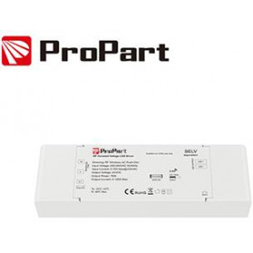 Alimentatore 1CH - 75W 24V RF Wireless, PUSH DIMMER