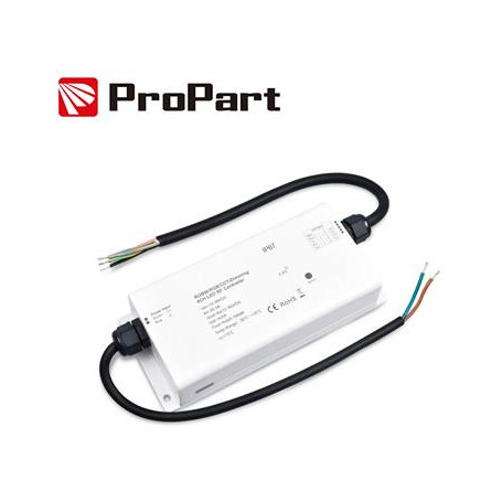 Ricevitore Controller RGB/RGBW IP67 - 4 Canali, 5A/Canale, 12-36V DC RF