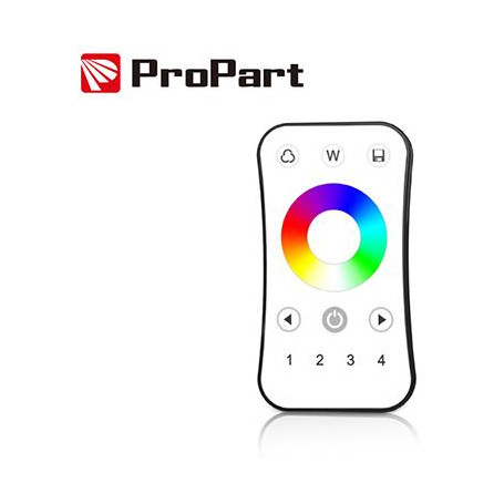 Telecomando RF RGB/RGBW - 4 Zone, Touch Wheel