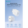 Carica Batterie PD 45 Watt Tipo-C per carica rapida bianco