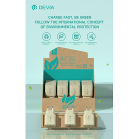 Espositore 20 Carica batteria in fibra di paglia ecologici 