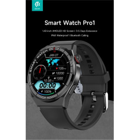 DEVIA Smart Watch Pro1 EM705 IP68 Display Amoled HD Nero