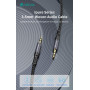 Cavo Audio Jack dorati 3,5 a 3,5 mm 1 Metro nero