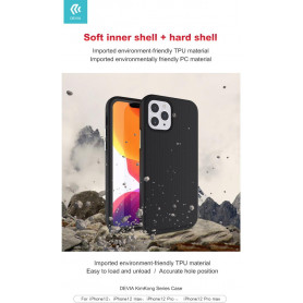 Cover protezione interno morbido per iPhone 12 Pro Max Nera