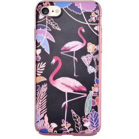 Cover Luxy Fenicottero Con Disegno Rilievo per iPhone 7 & 8